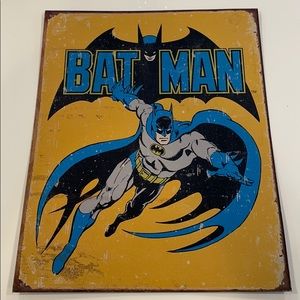 Retro Tin Batman Sign